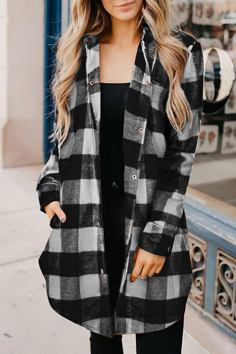 Variant image for Kvinnors Lång Kappa Urban Stil Polyester-1