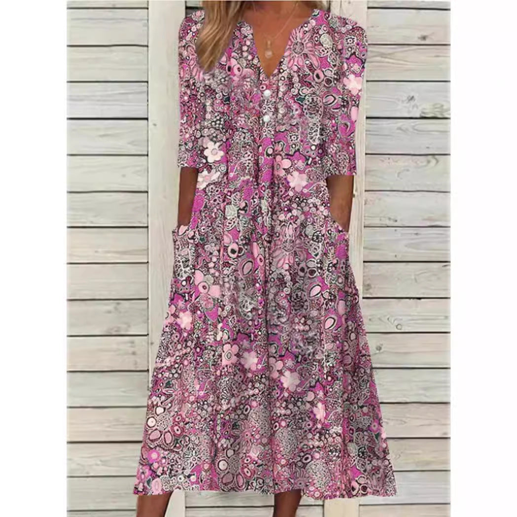 Variant image for Dam Sommarklänning Elegant Omslag Andningsbart Material för Fest och Bröllop-13