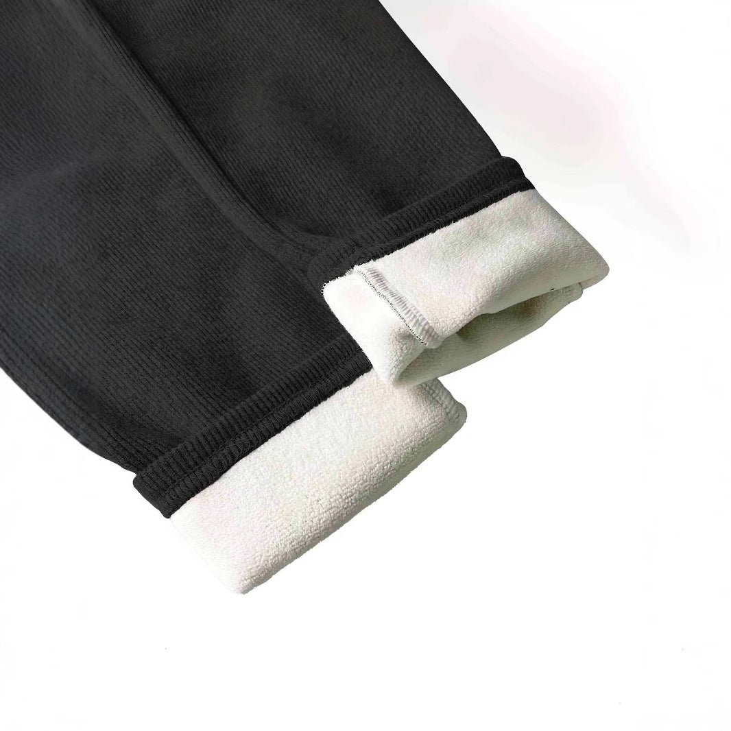 Kvinnors Leggings Hög Midja Ribbad Elastisk Material 5