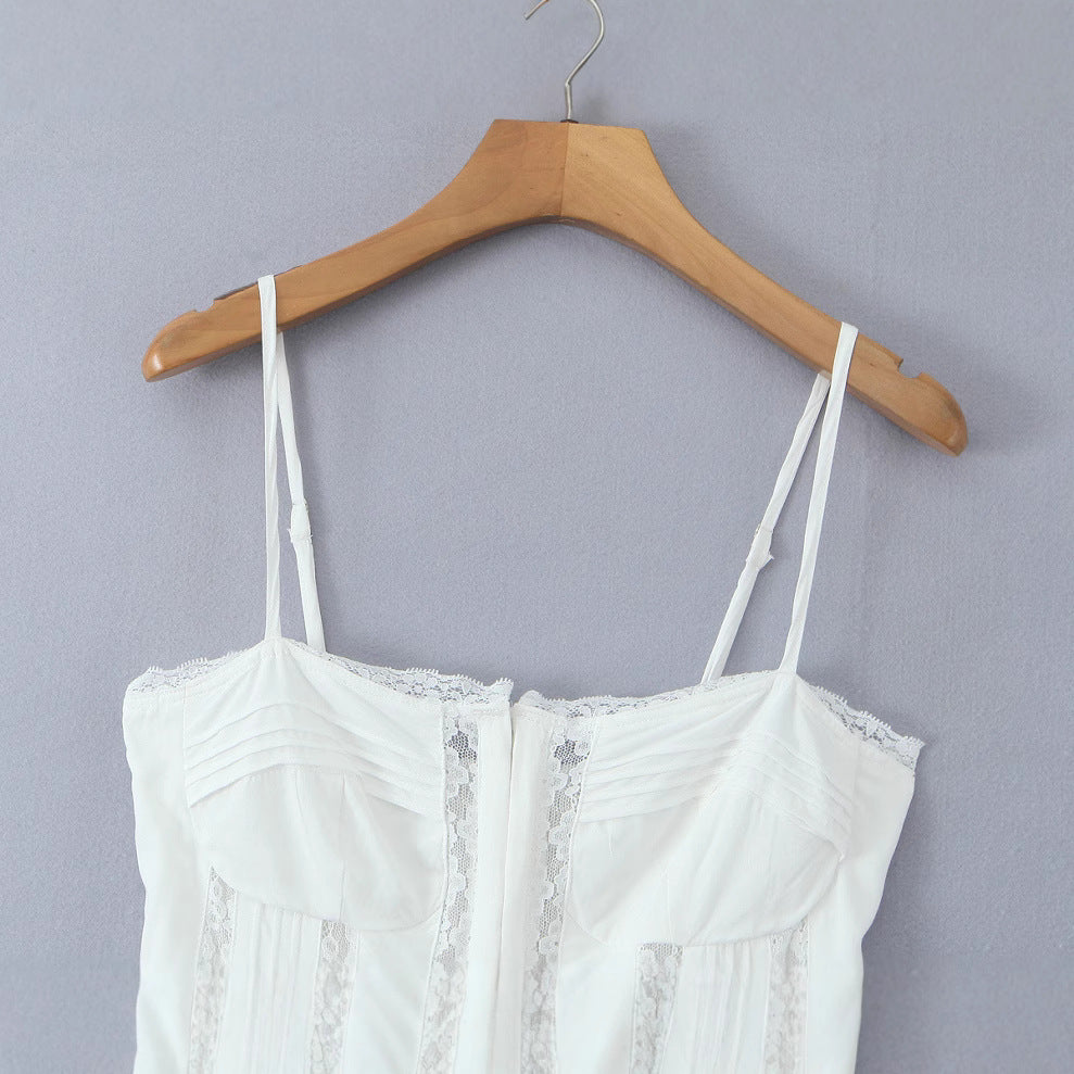 Fina Dam Klänningar Spaghetti Patchwork 100% Polyester 4