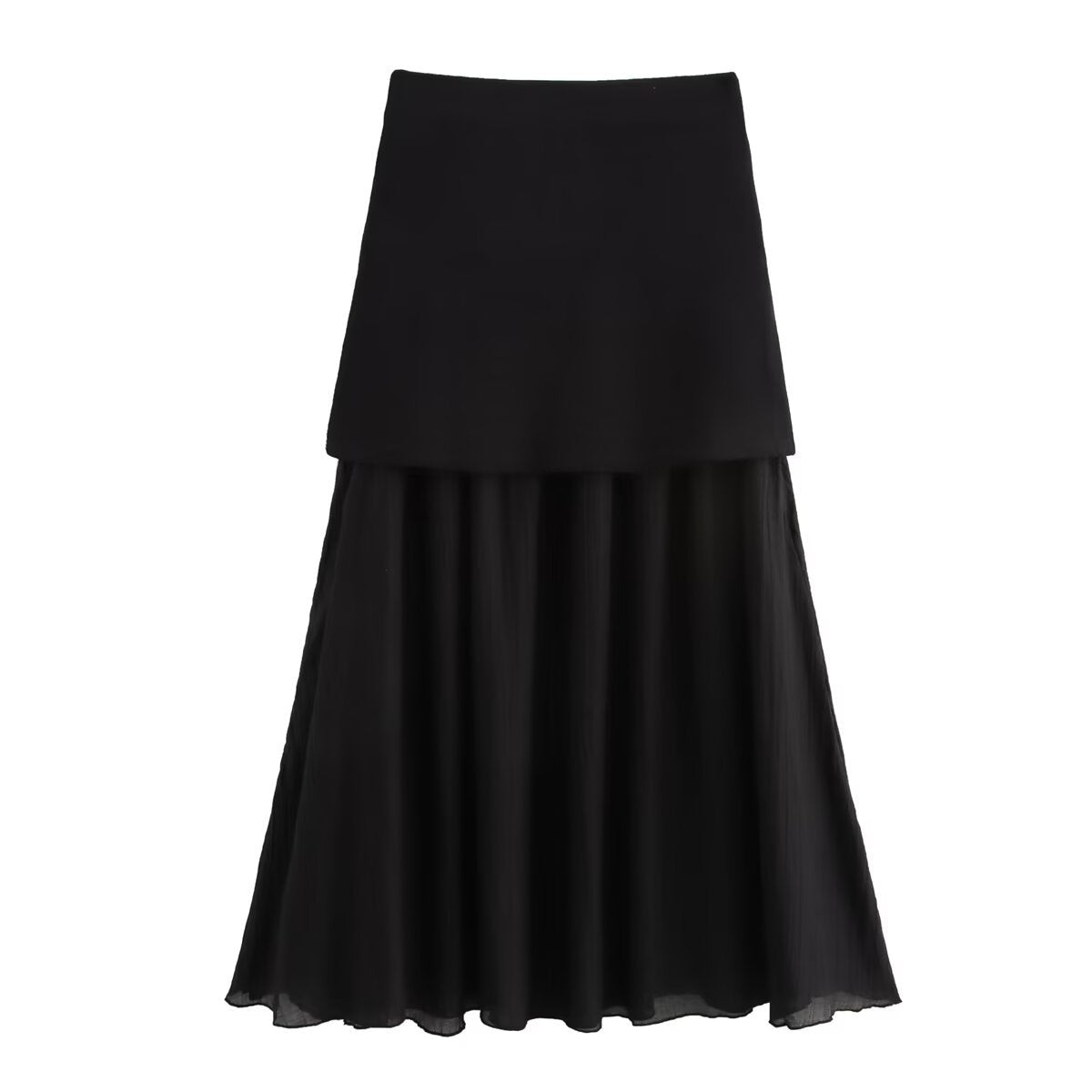 Variant image for Dam V-ringad Väster Set med Plisserad Kjol i Polyester för Sommarens Mode-4