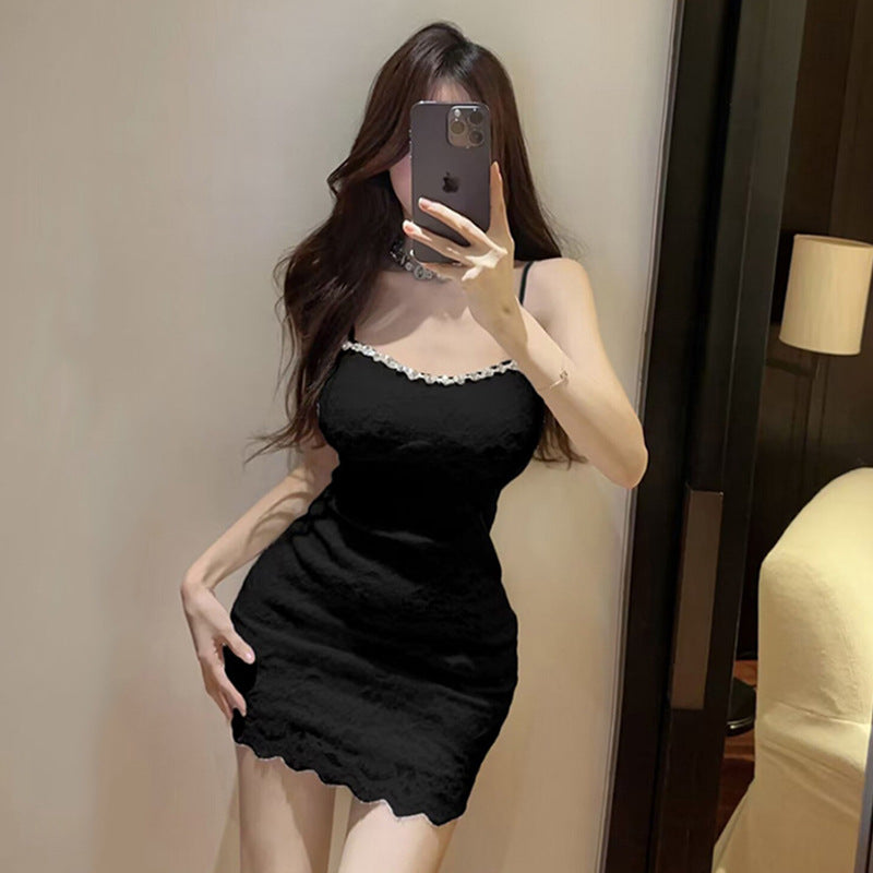 Variant image for Damklänning Bodycon Spaghetti Strap Kort Polyester-4