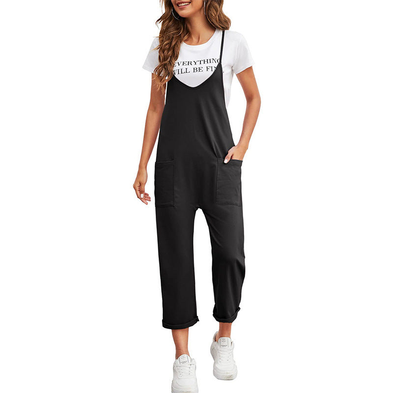 Kvinnors Långa Byxor Casual Polyester med Fickor-1