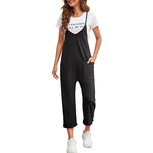 Kvinnors Långa Byxor Casual Polyester med Fickor-1
