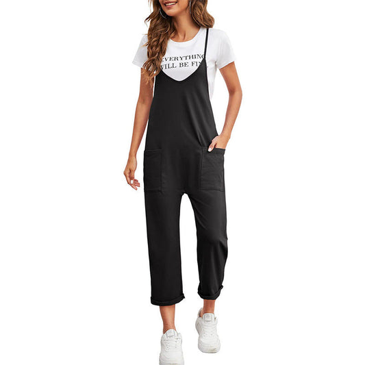 Kvinnors LÄnga Byxor Casual Polyester med Fickor-1
