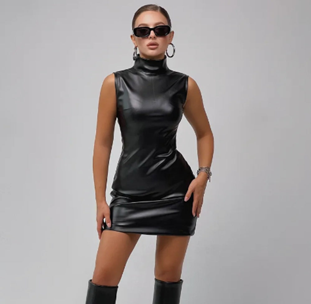 Variant image for Dam Minirock Slim Fit PU Polyester-4