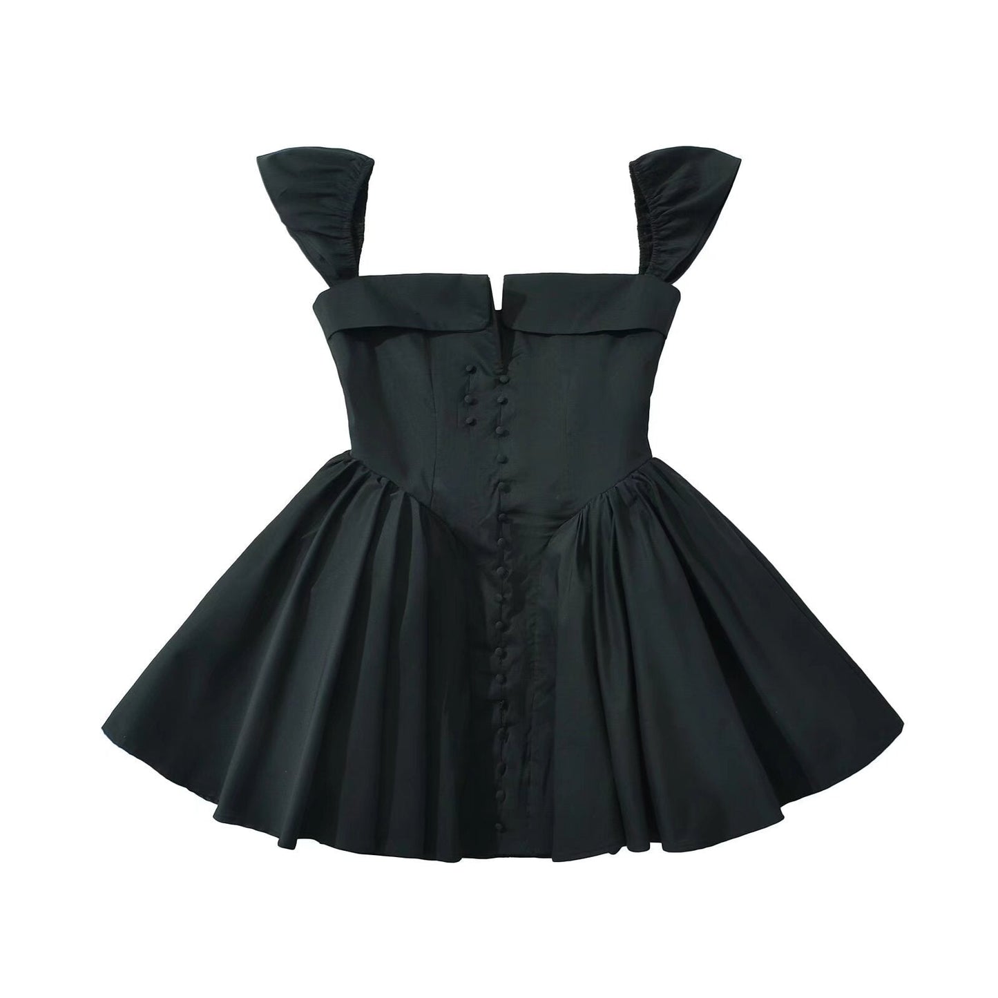 Dam Klänning Spaghetti Strap Smal Passform Polyester-2