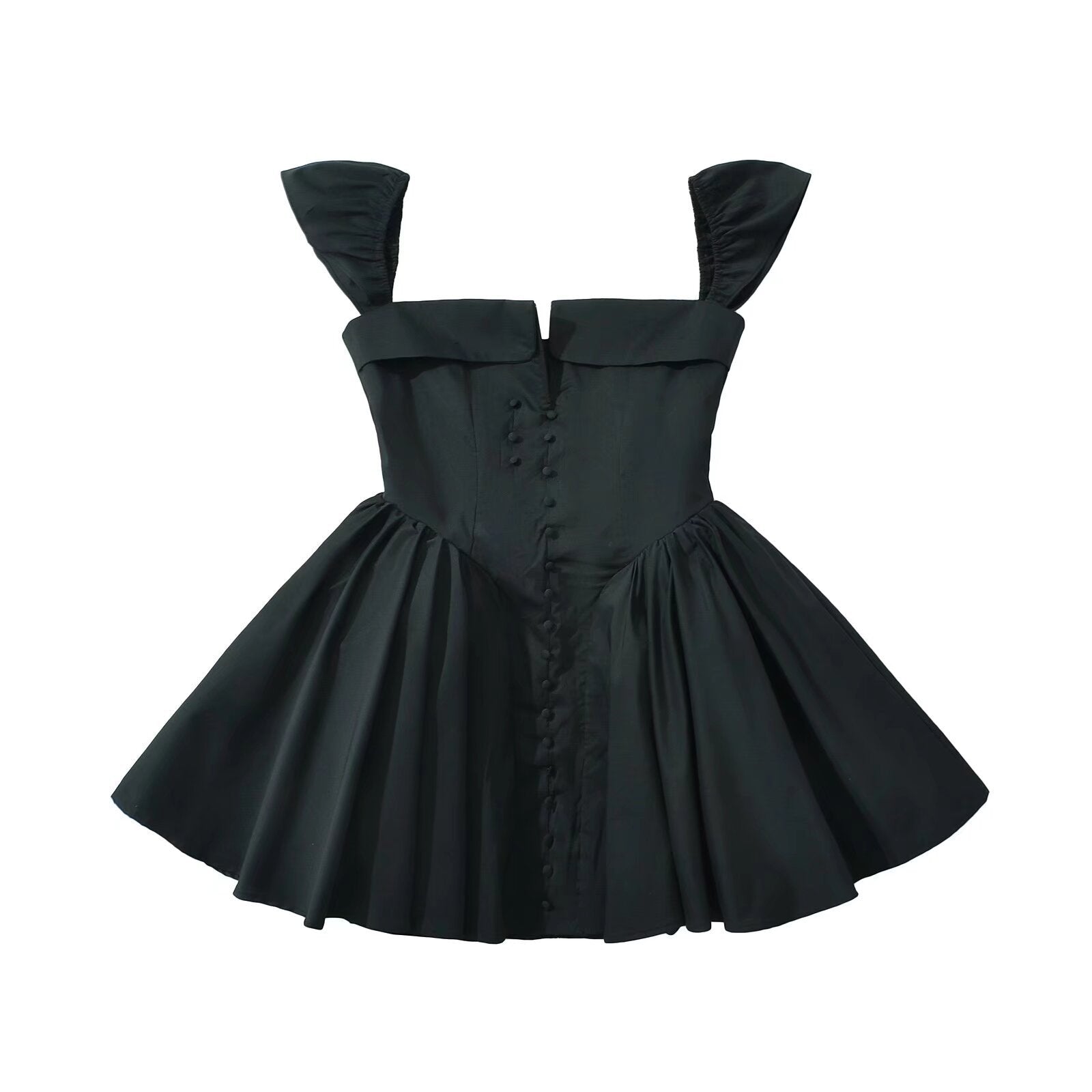 Dam Klänning Spaghetti Strap Smal Passform Polyester-2