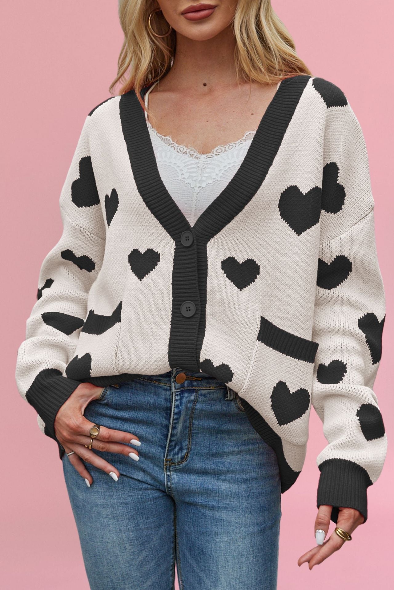 Variant image for Damväska Hjärtformad Street Fashion i Högkvalitativt Tyg-17