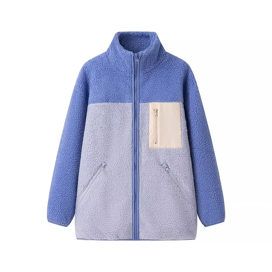 Variant image for Dam Fleecejacka Avslappnad Design Lätt Fleece med Sidofickor-1