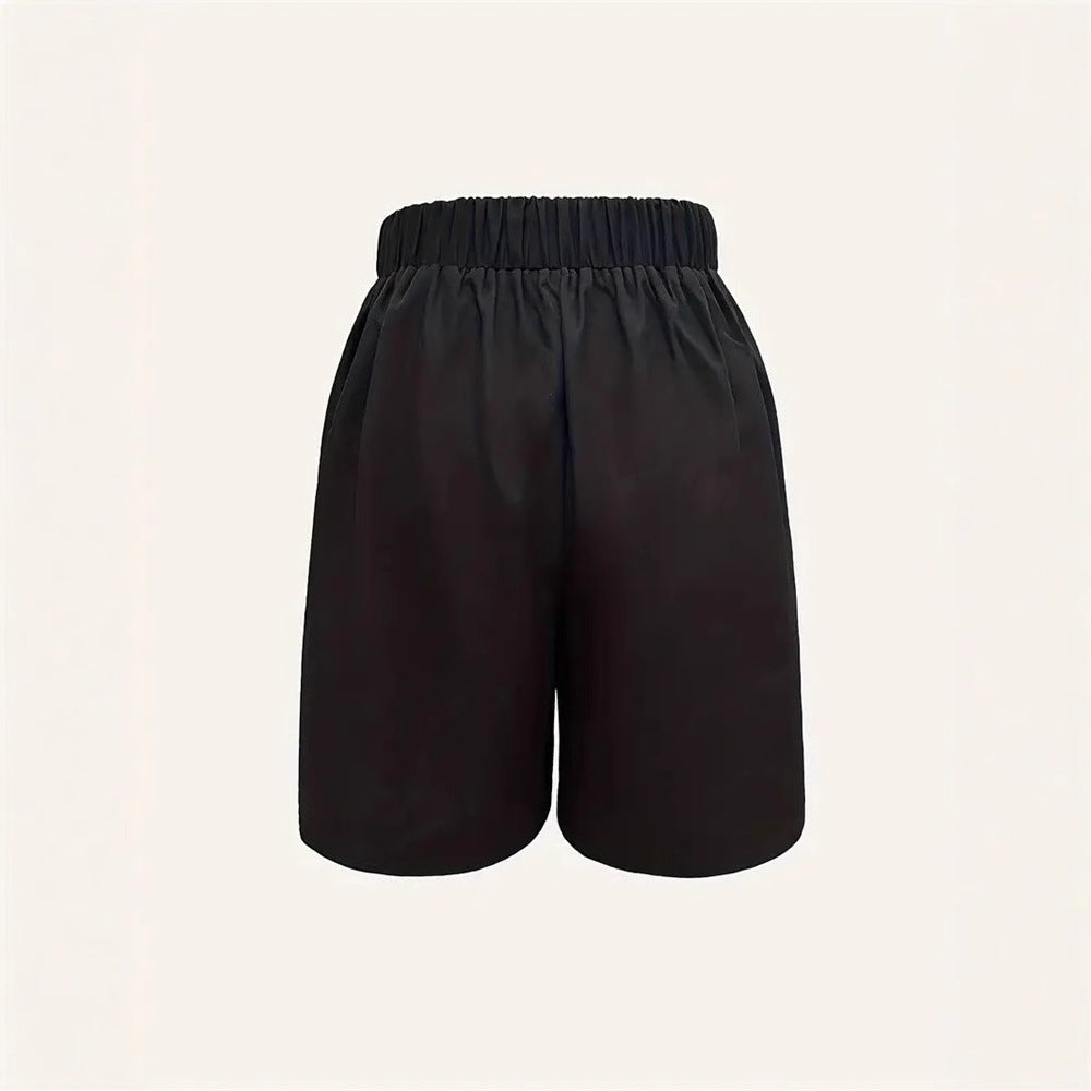Kvinnor Shorts Hög Midja Chic Andningsbart Tyg 3