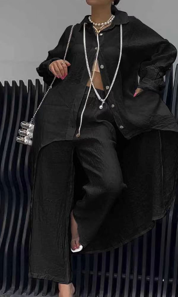 Variant image for Herr Oregelbunden Hemdräkt Lång Ärmar Polyester-1