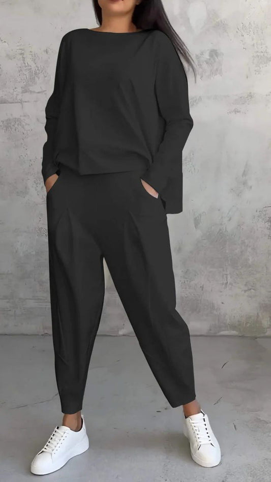 Dam Långärmad Topp Pendlarstil Polyester-1