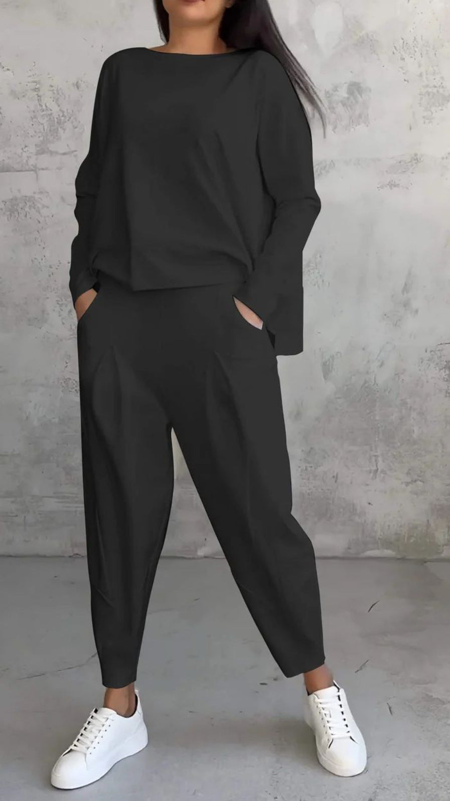 Variant image for Dam Långärmad Topp Pendlarstil Polyester-1