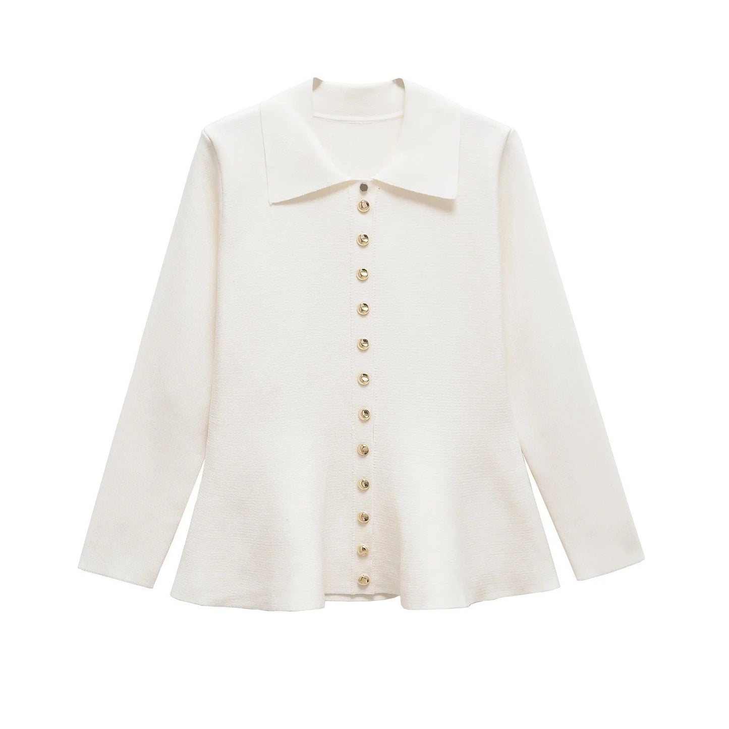 Elegante Damenbluse mit Klassischem Knopfdesign und Atmungsaktivem Stoff – Lässiger Schnitt für Komfort und Stil 1