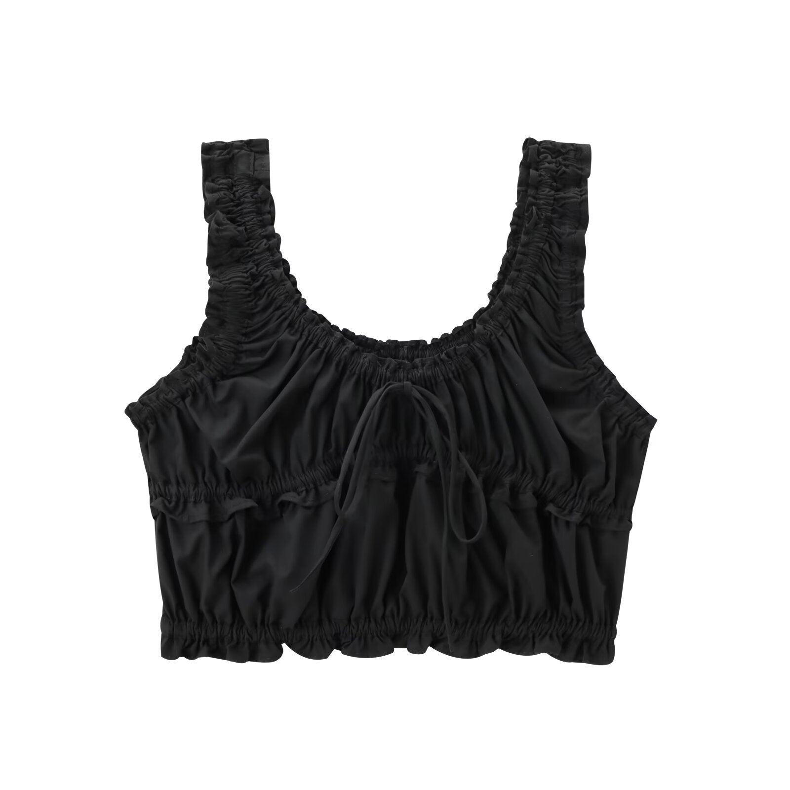 Variant image for Festtoppar Dam Rynkad Polyester Trendig Spaghetti Top-7
