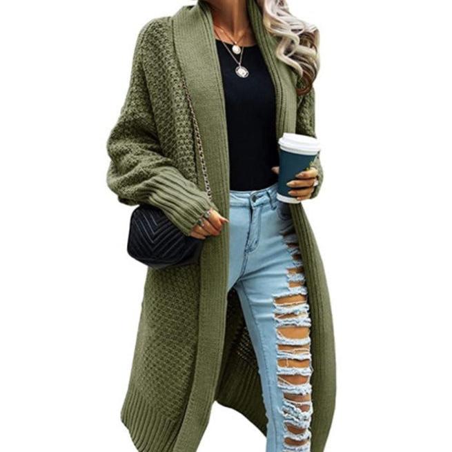 Variant image for Kvinnor Lång Kappa Flödande Mjuk Tyg-11