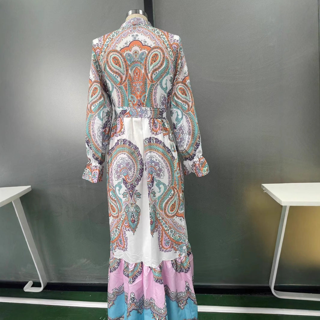 Dam Jumpsuitklänning V-ringning Korta Ärmar Polyester-5