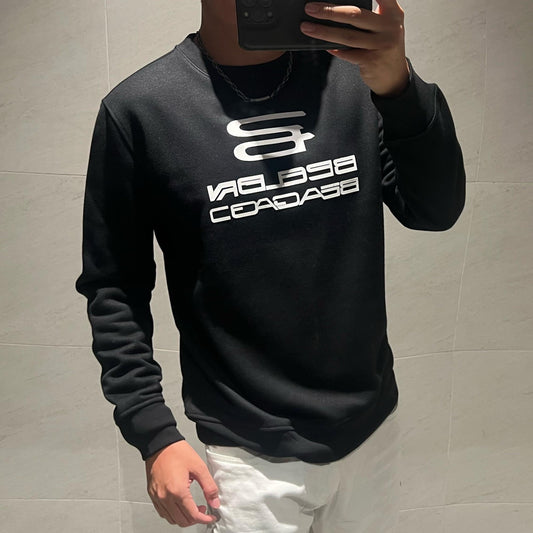 Herr T-shirt Rundhals Loose Fit 100% Bomull-1
