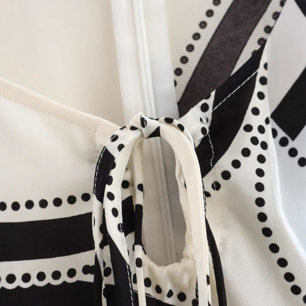 Damklänning A-Linje V-ringning Lykta Ärmar Polyester-5