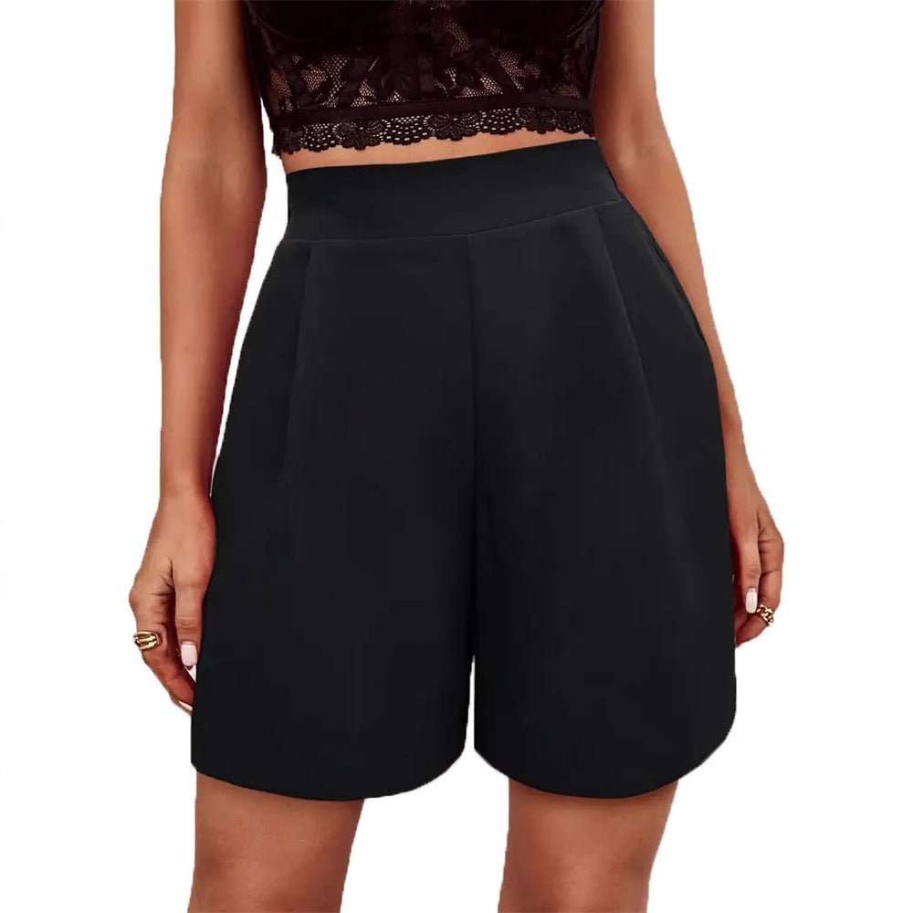 Kvinnor Shorts Hög Midja Chic Andningsbart Tyg 5
