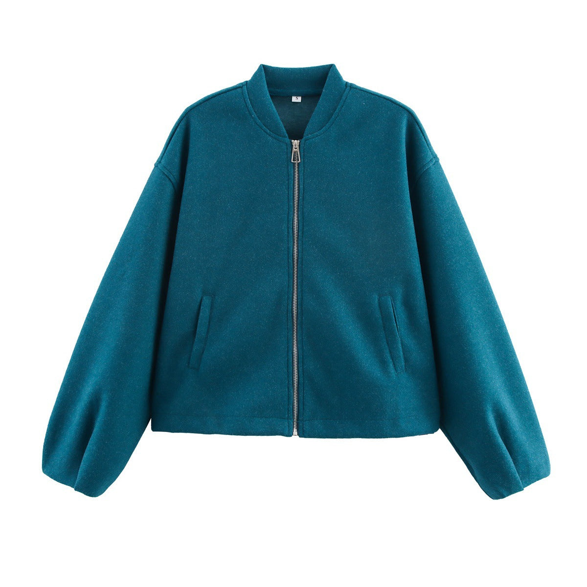Variant image for Dam Fleecejacka Modern Stativ-upp Krage Mjuk Fleece med Sidfickor-14