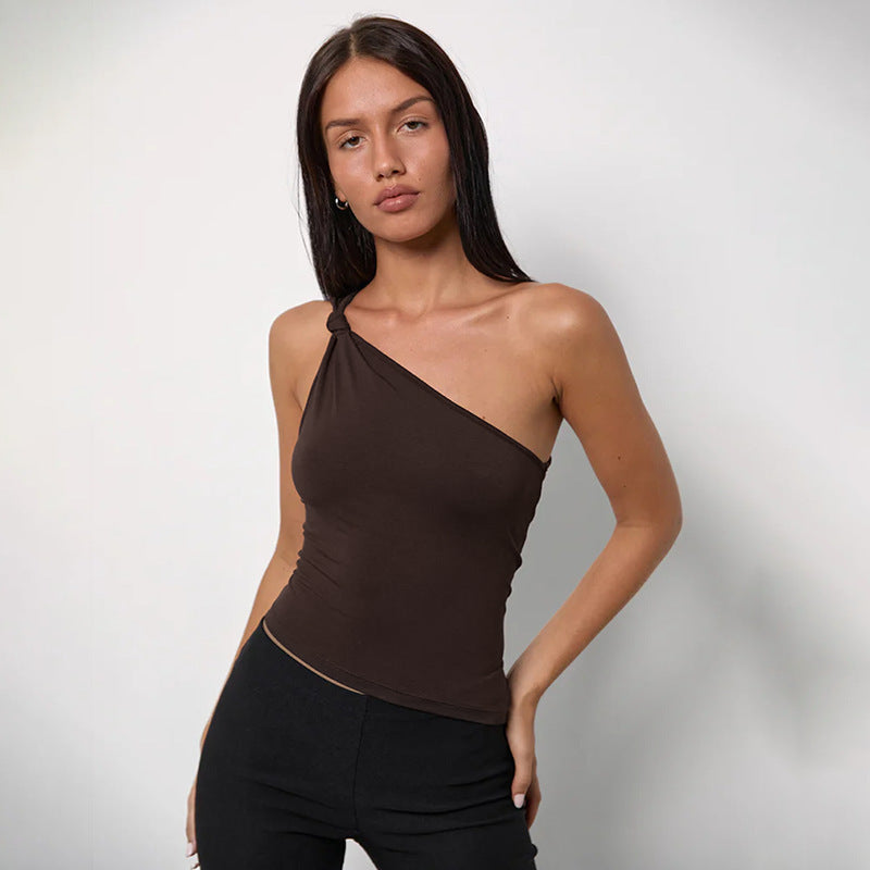 Kvinnors Top med Knutdesign – Elastiskt Tyg, Lätt Material, Normal Passform, Maskin Tvättbar – S, M, L, XL 6