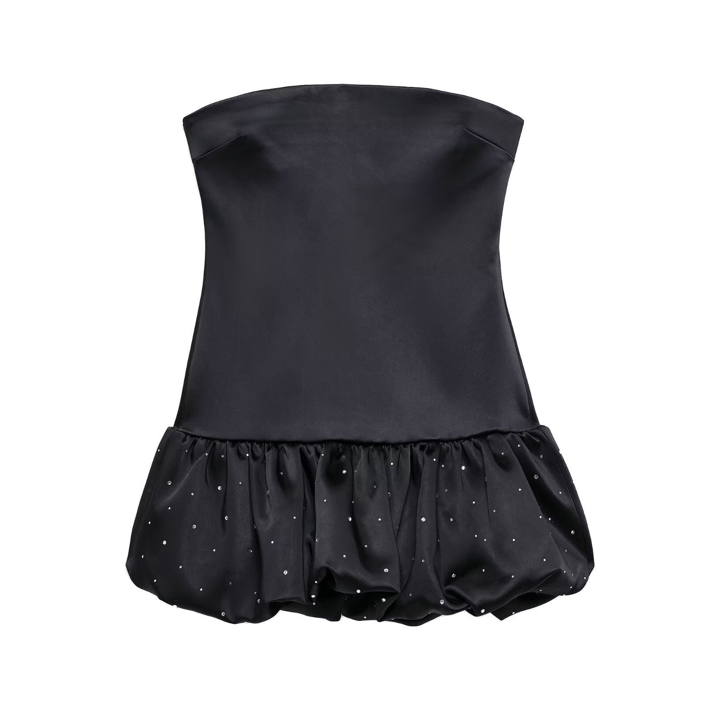 A-Line Kjol för Dam – Kort Enfärgad Polyester i Svart, Smickrande Passform för Vardag och Fest 5