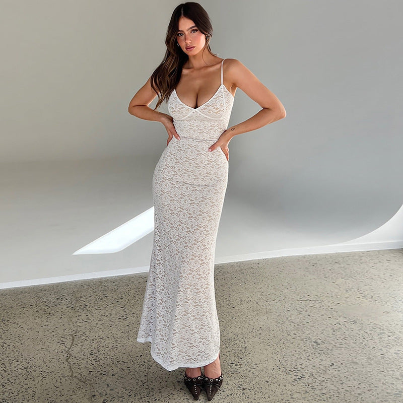 Variant image for Damklänning Bodycon Midi Spaghetti Polyester-4