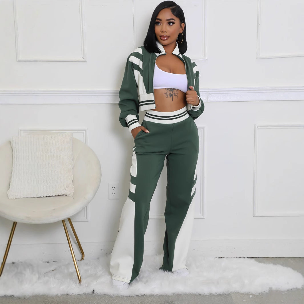 Dam Långvapen Set Patchwork Polyester och Spandex-3