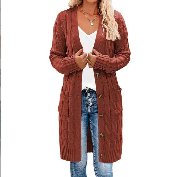 Variant image for Dam Cardigan V-ringning Knappdetaljer Polyester Casual-19