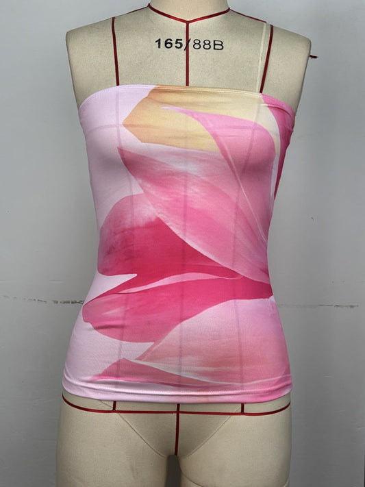 Kvinna Tanktop Trendig Polyester Elastisk-1