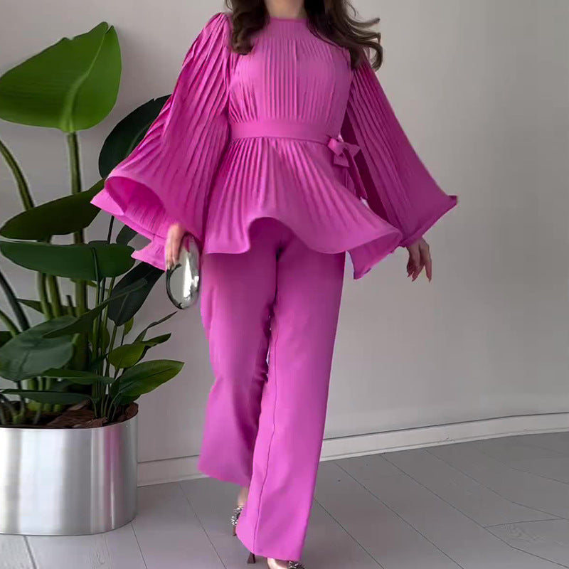 Dam Swing Suit Batwing Ärmar Polyester-6