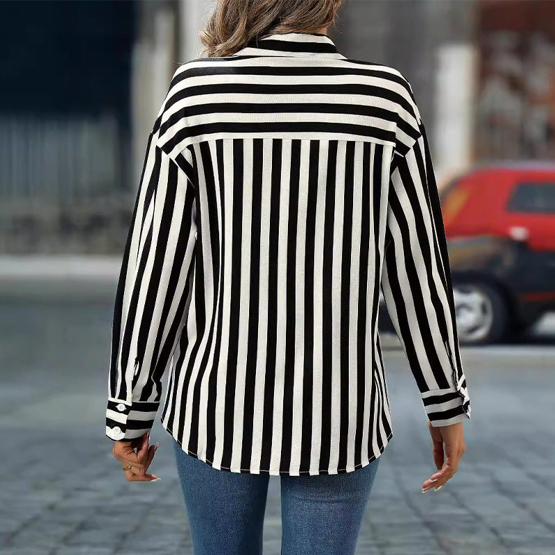 Lång Kofta Dam Långärmad Urban Stil Polyester-4