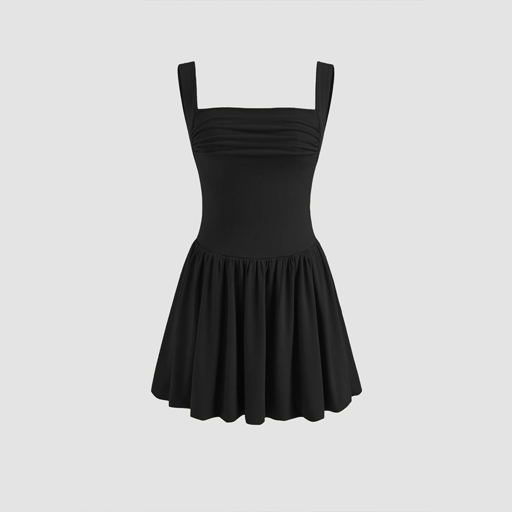 Damklänning A-Line Minimalistisk 100% Polyester-5