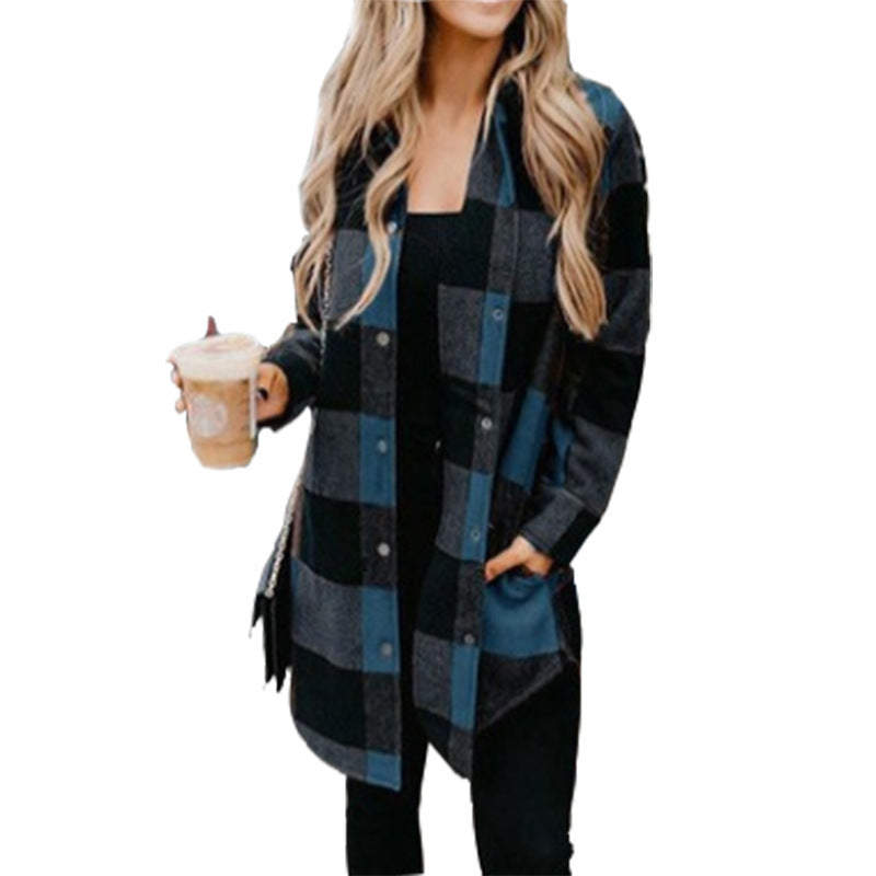 Variant image for Kvinnors Lång Kappa Urban Stil Polyester-25