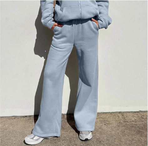 Dam Jogging Set Med Bat Ärmar Polyester Avslappnad-5