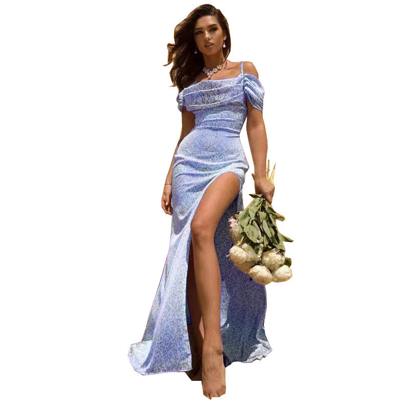 Variant image for Damklänning Utställd Polyester Tryckt Utan Ärmar-25