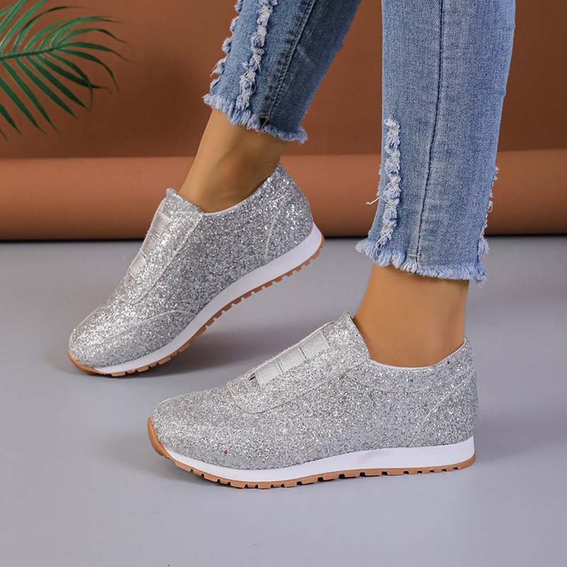 Variant image for Dam Sneakers Monokrom Avslappnad Bomull PU-10