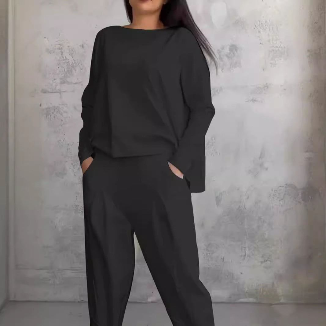 Dam Långärmad Topp Pendlarstil Polyester-4