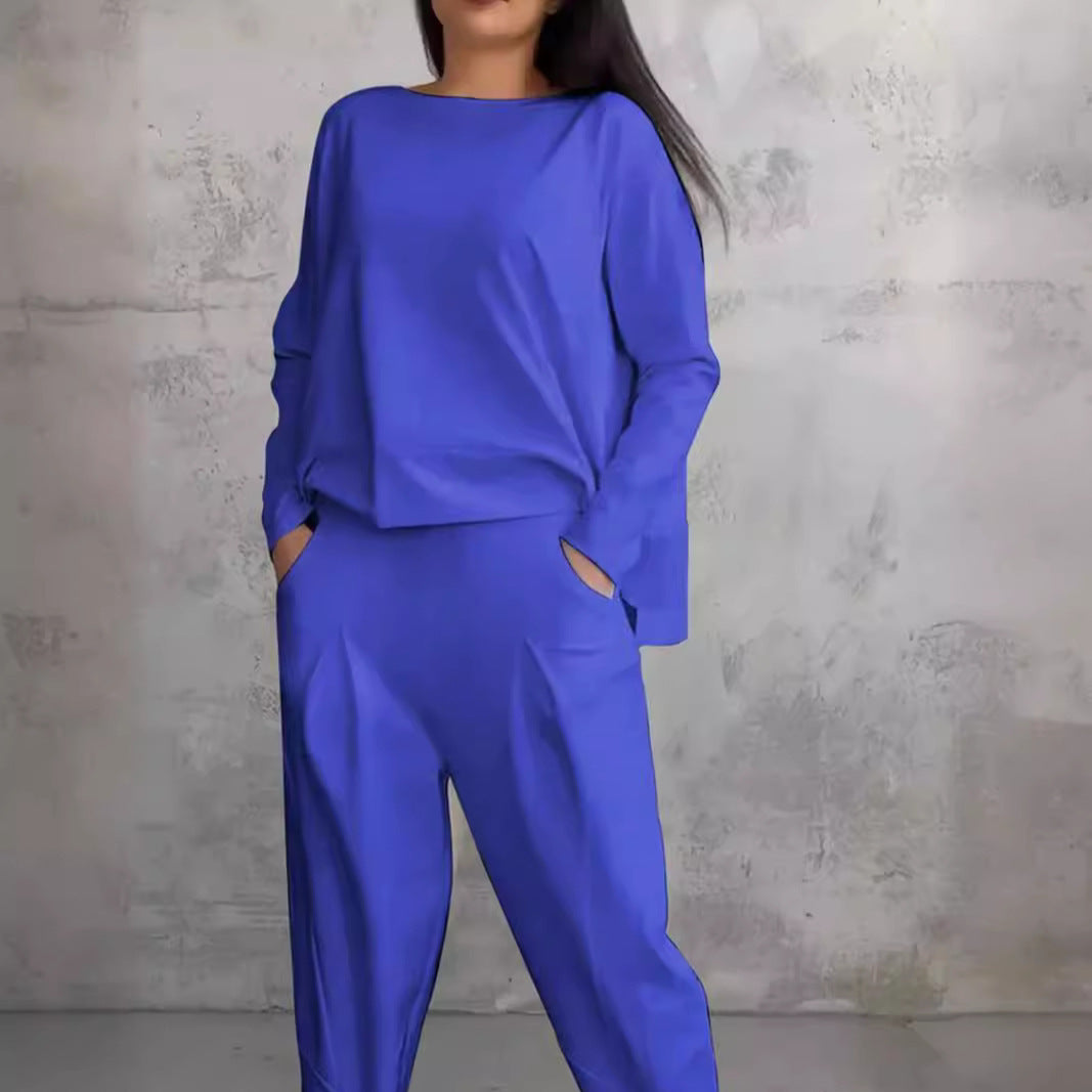 Dam Långärmad Topp Pendlarstil Polyester-6