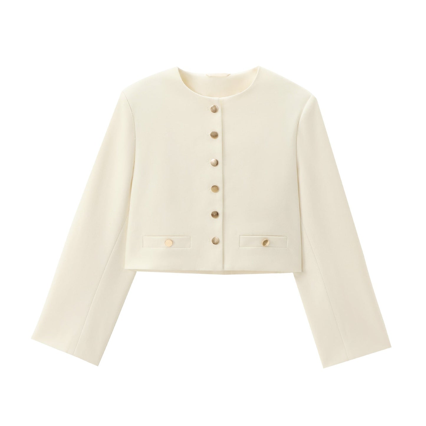 Variant image for Dam Kort Cardigan Rund Halsringning Polyester-5