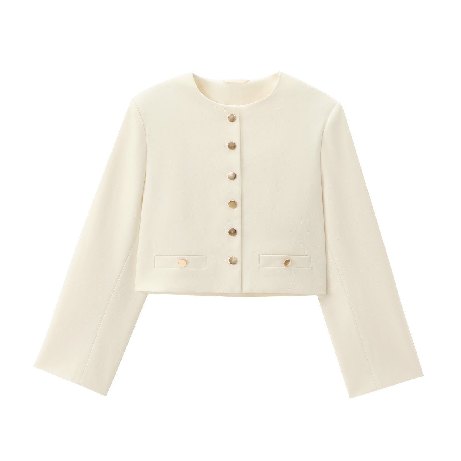Variant image for Dam Kort Cardigan Rund Halsringning Polyester-5