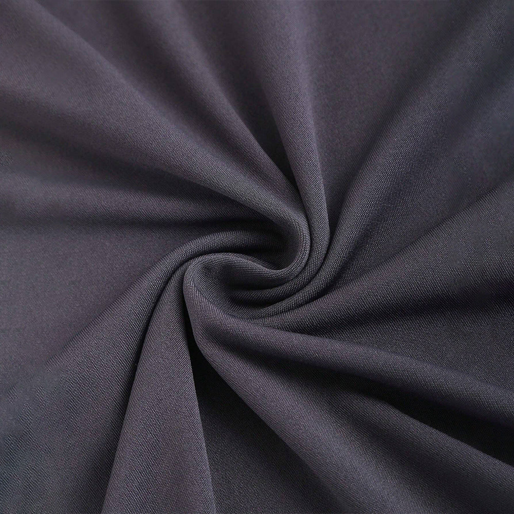 Dam Sjöjungfru Klänning Monokrom Bodycon Högkvalitativt Tyg-5