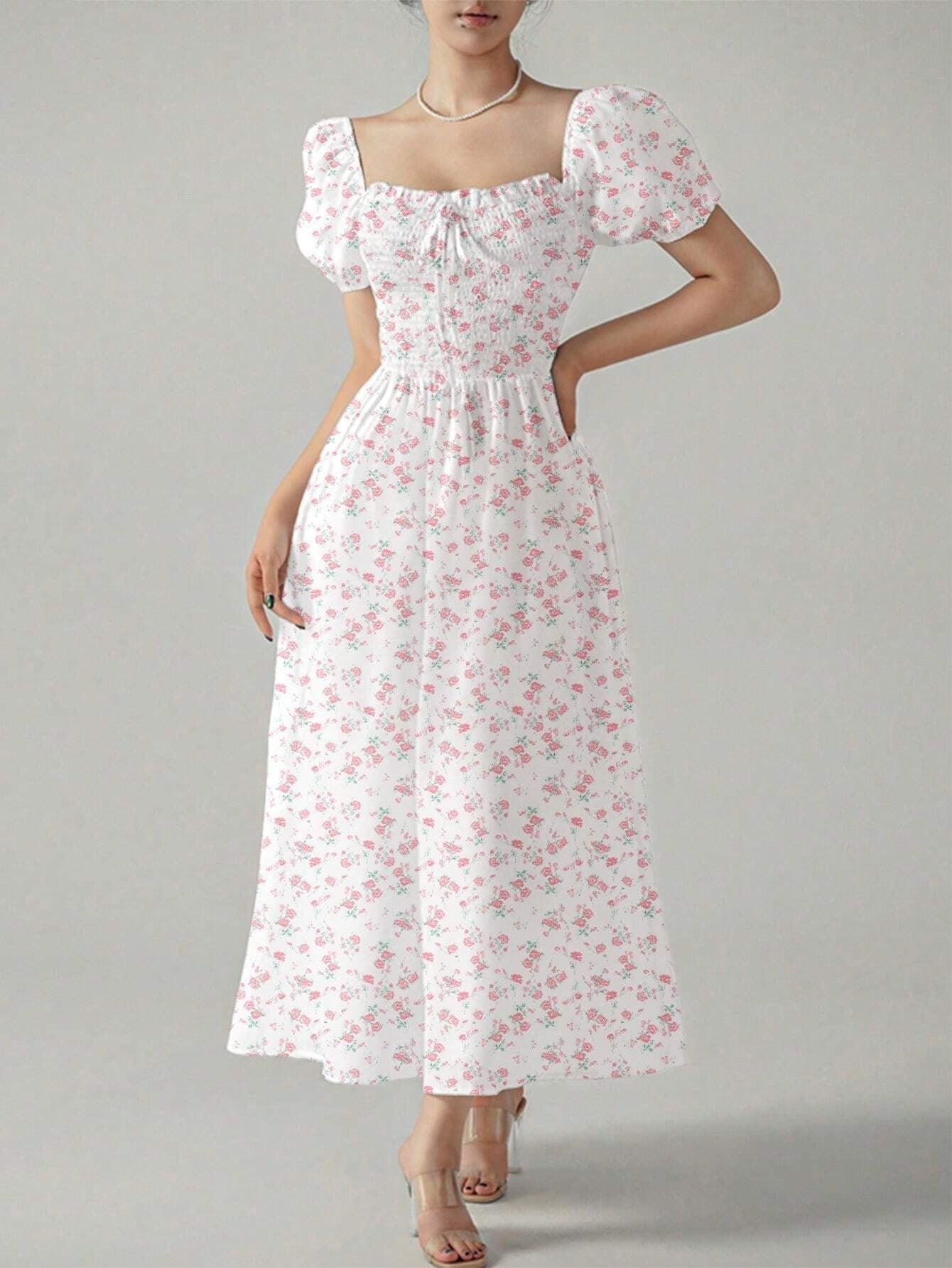 Variant image for Kvinna Midi Klänning A-linjeformad Polyester-16