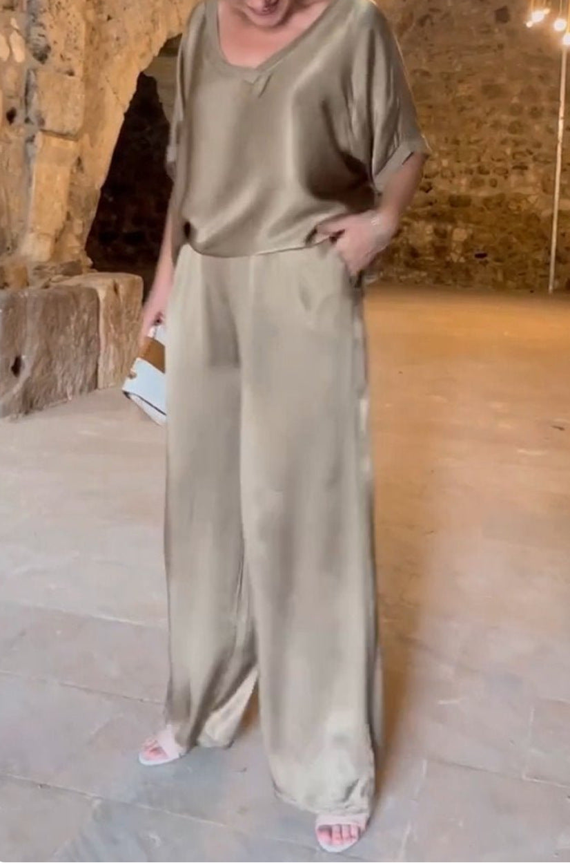 Variant image for Dam Fritidsset V-ringning Viskos Elegant Avslappnad-49