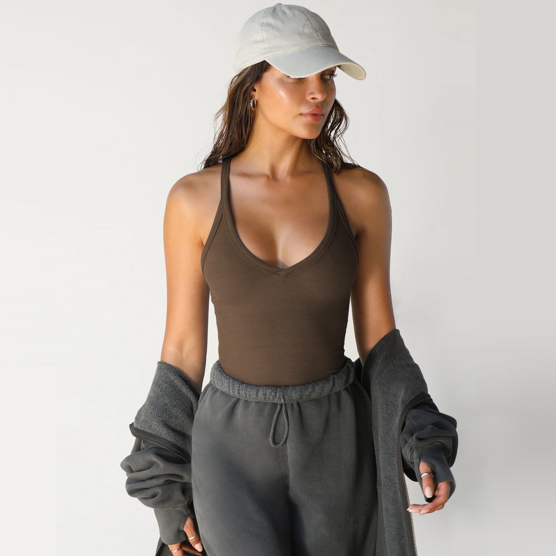 Variant image for Damunderkläder Set Monokrom Spandex Topp för Snygga Underkläder Dam-19