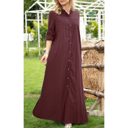 Fina Dam KlÀnningar A-Line LÄngÀrmad Polyester-1