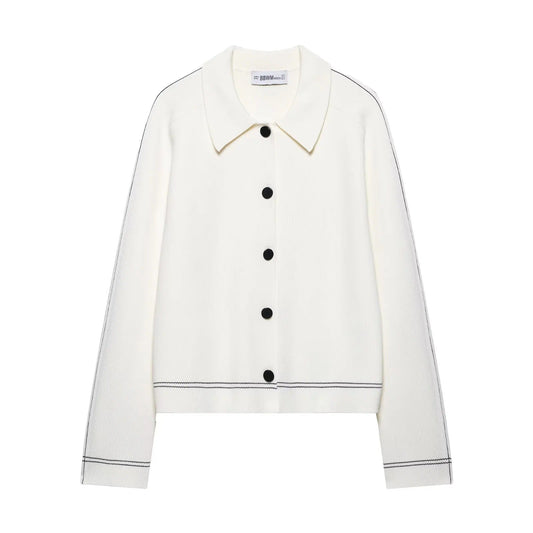 Damer Kofta Elegant Krage Högkvalitativt VÀvt Tyg 1