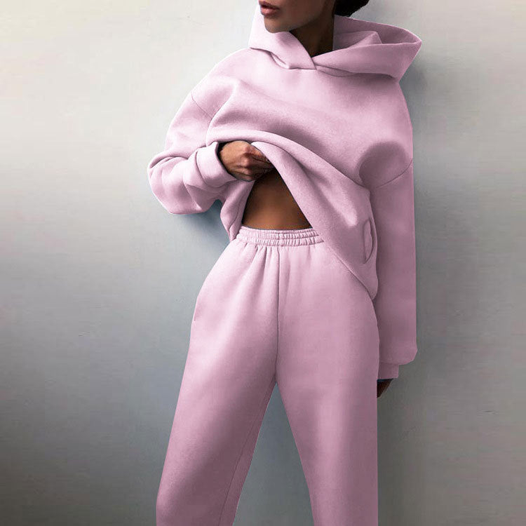 Kvinnors Sportuppsättning Enfärgad Tröja Polyester Långa Byxor-6